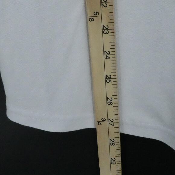 Travis Mathew Shirt Men Large White Polo Splatter Pocket Golf Performance Preppy - Picture 15 of 16